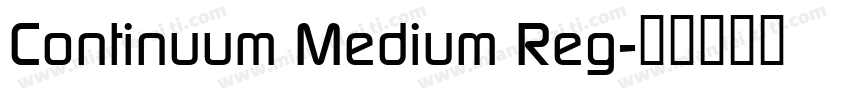 Continuum Medium Reg字体转换